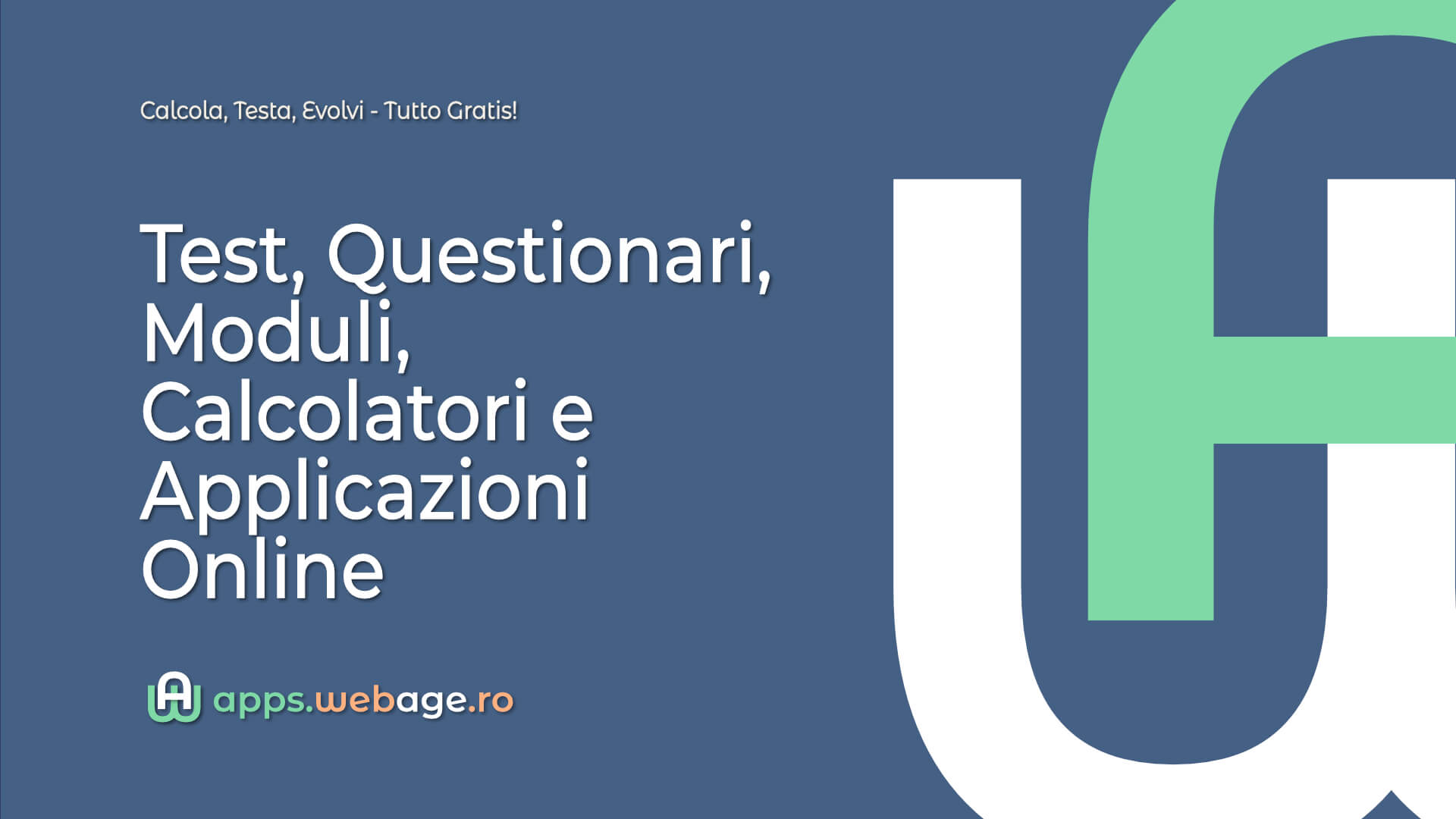 Test, Questionari, Moduli, Calcolatori e Applicazioni Online