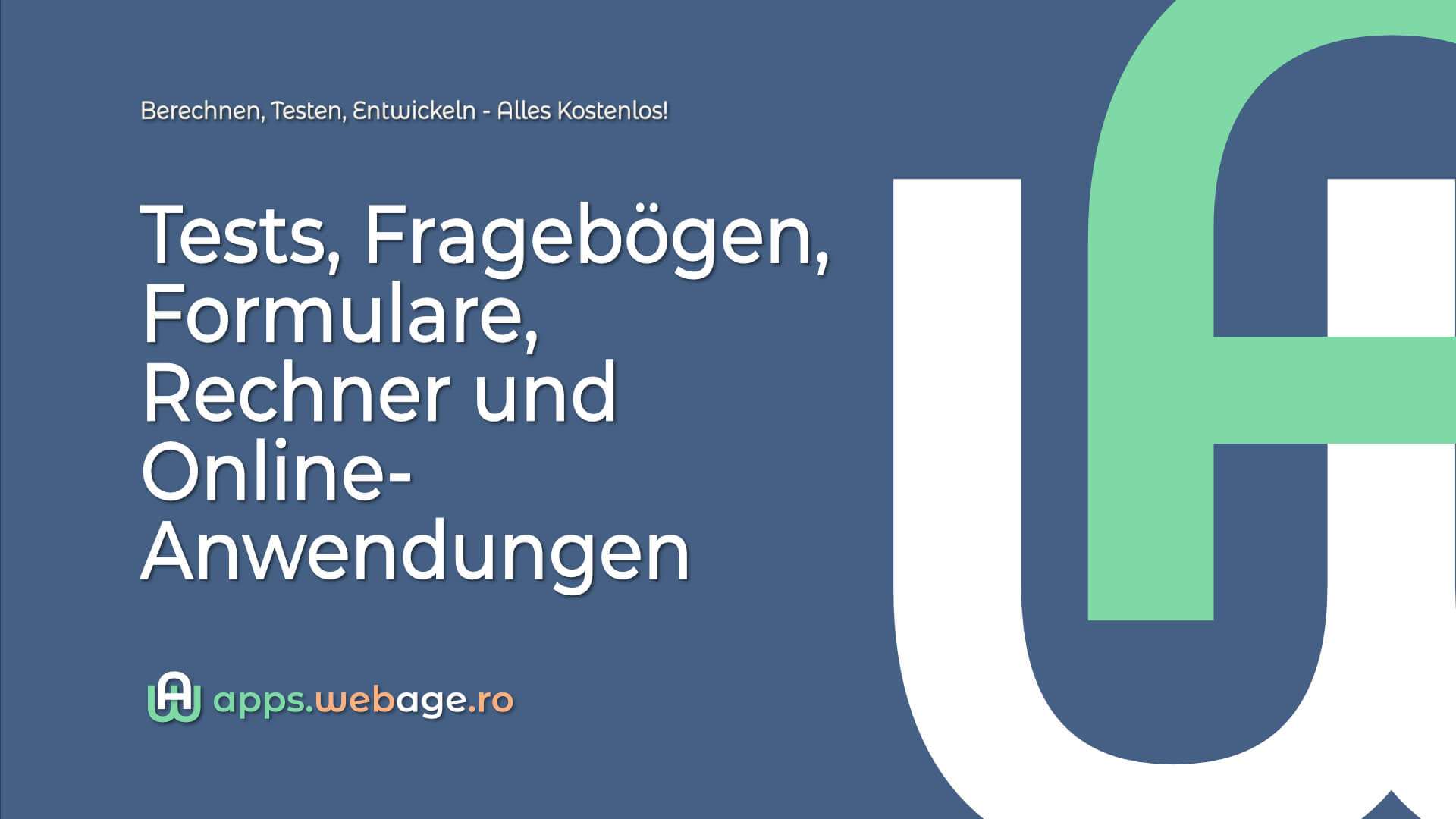 Tests, Fragebögen, Formulare, Rechner und Online-Anwendungen