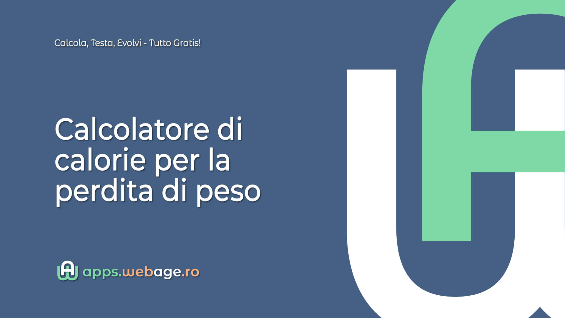 Calcolatore di calorie per la perdita di peso