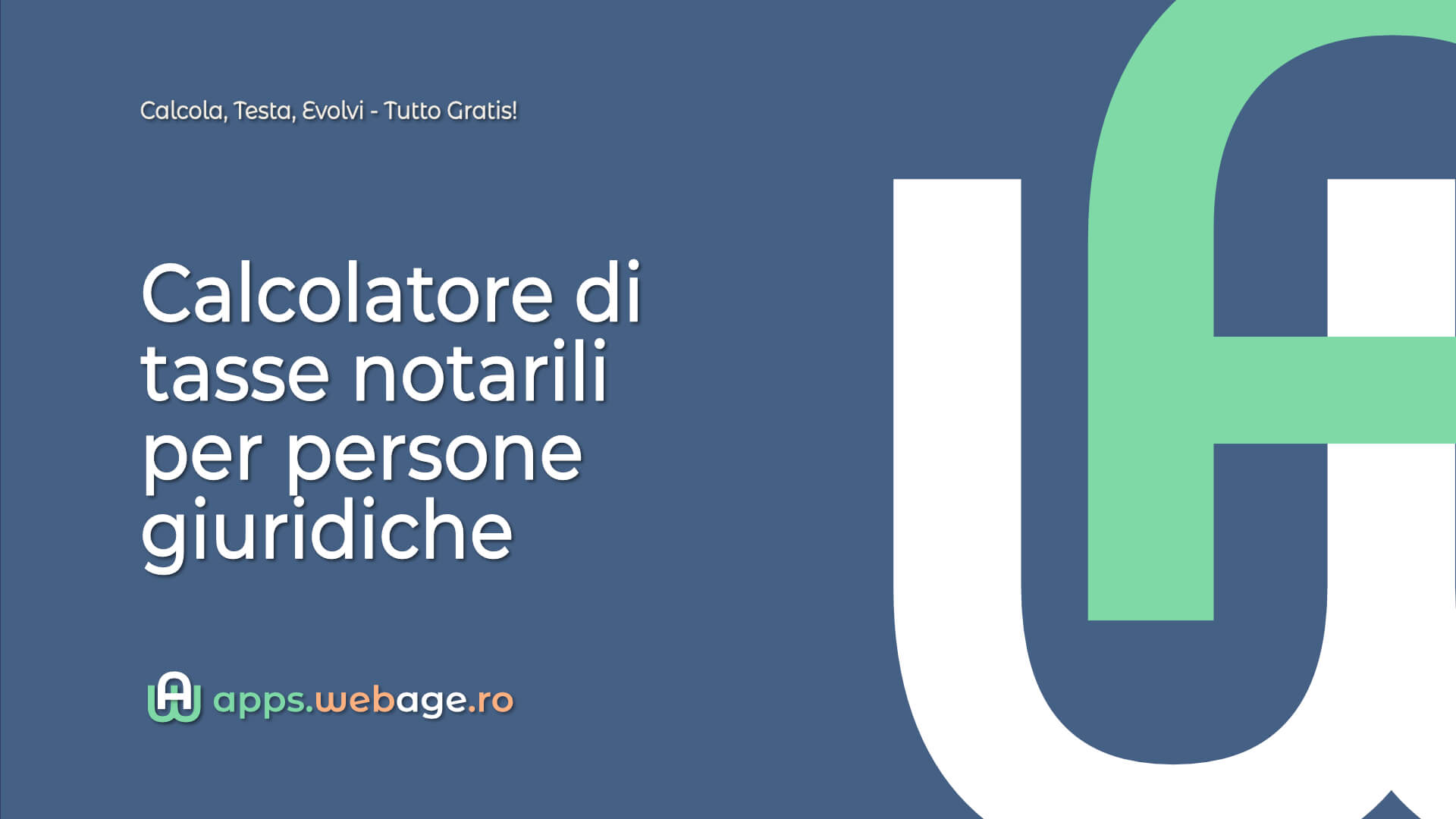 Calcolatore di tasse notarili per persone giuridiche