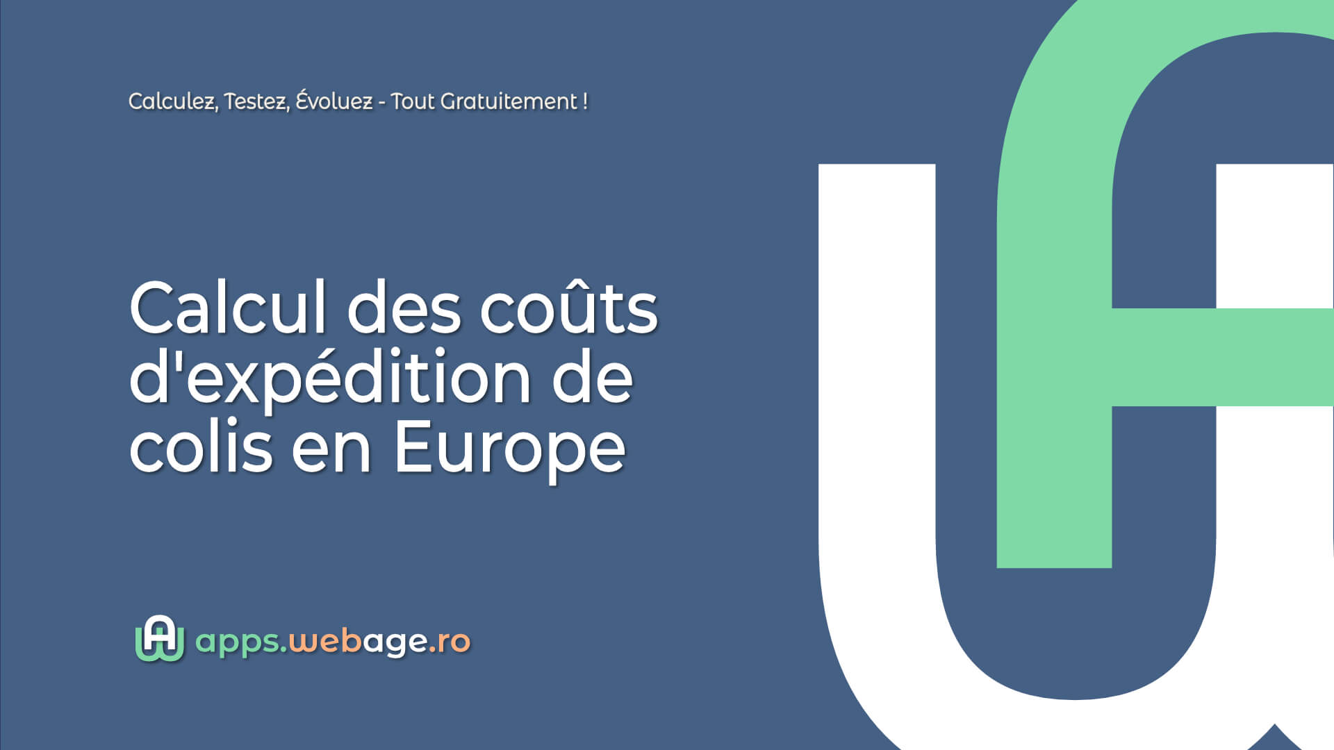 Calcul des coûts d'expédition de colis en Europe
