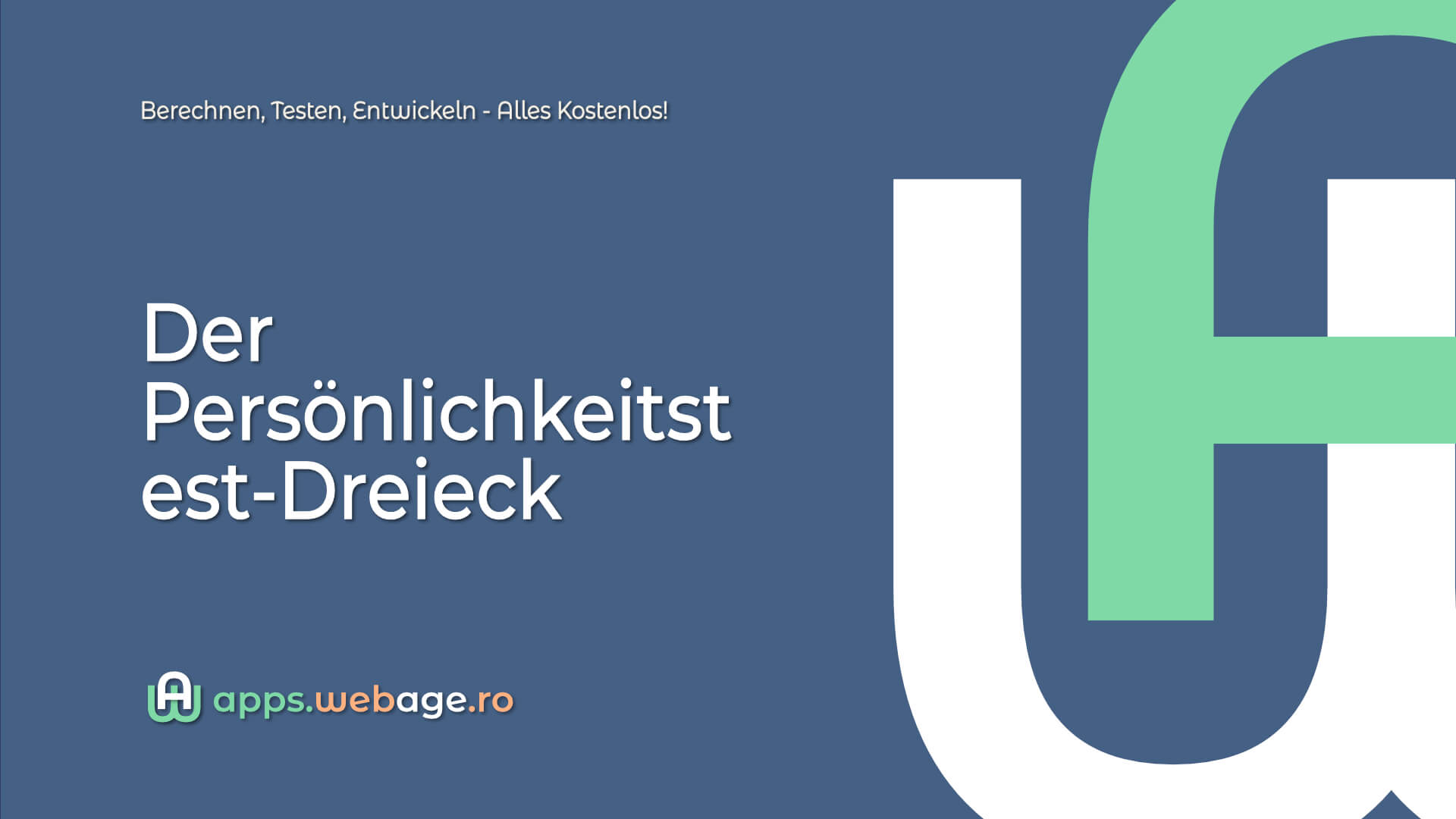 Der Persönlichkeitstest-Dreieck