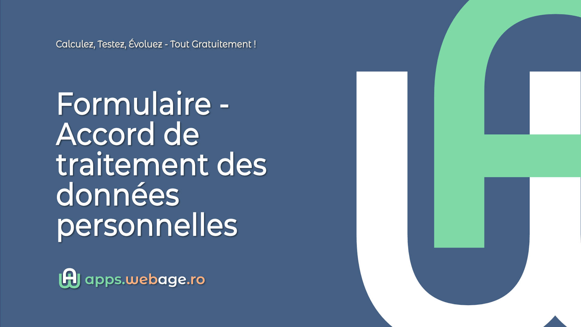 Formulaire - Accord de traitement des données personnelles