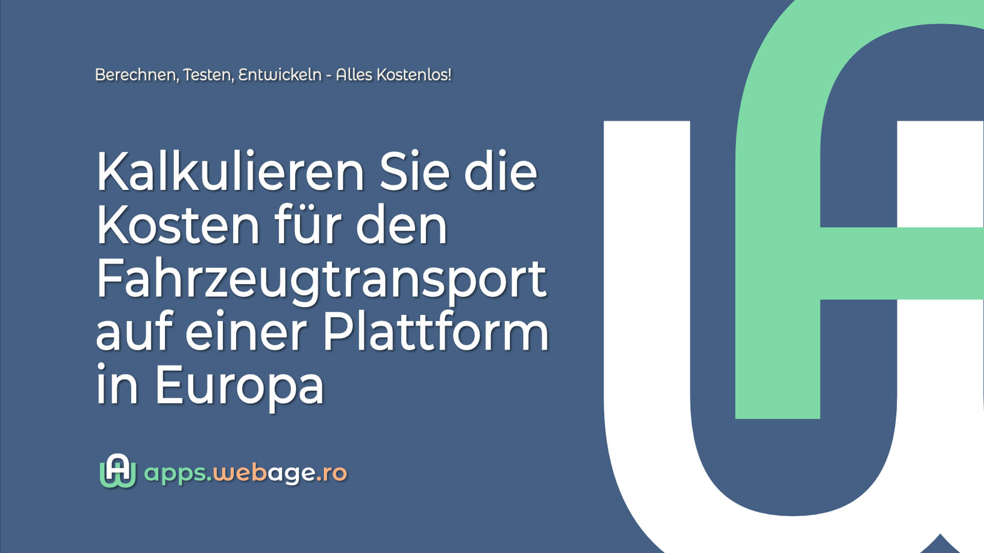 Kalkulieren Sie die Kosten für den Fahrzeugtransport auf einer Plattform in Europa