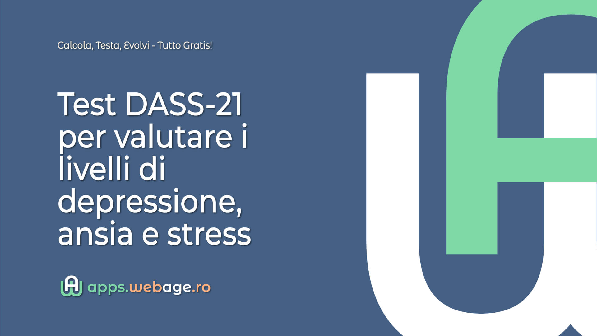 Test DASS-21 per valutare i livelli di depressione, ansia e stress
