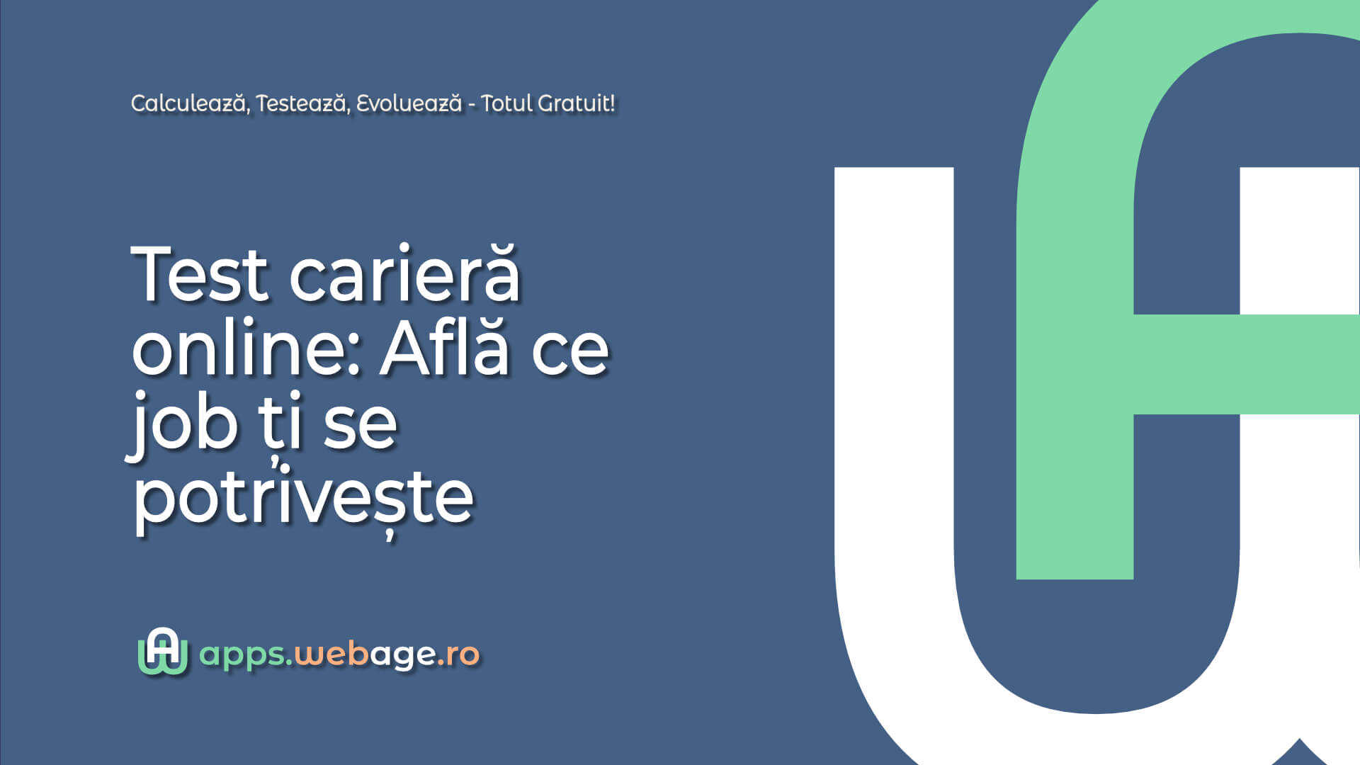 Test carieră online Află ce job ți se potrivește