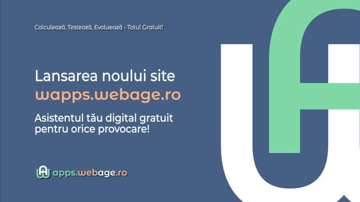 Lansăm apps.webage.ro – asistentul tău digital gratuit pentru orice provocare