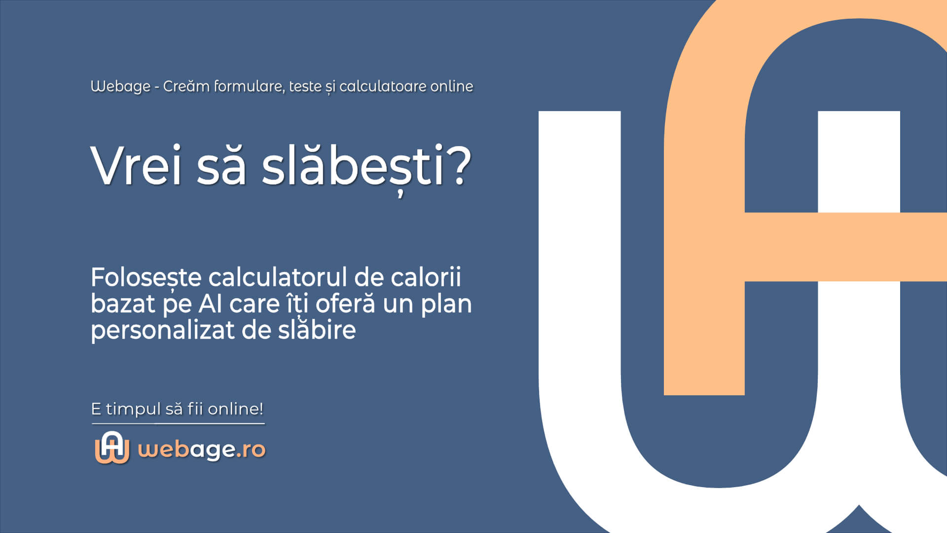 Vrei sa slabesti? Folosește calculatorul de calorii bazat pe AI care îți oferă un plan personalizat de slăbire.